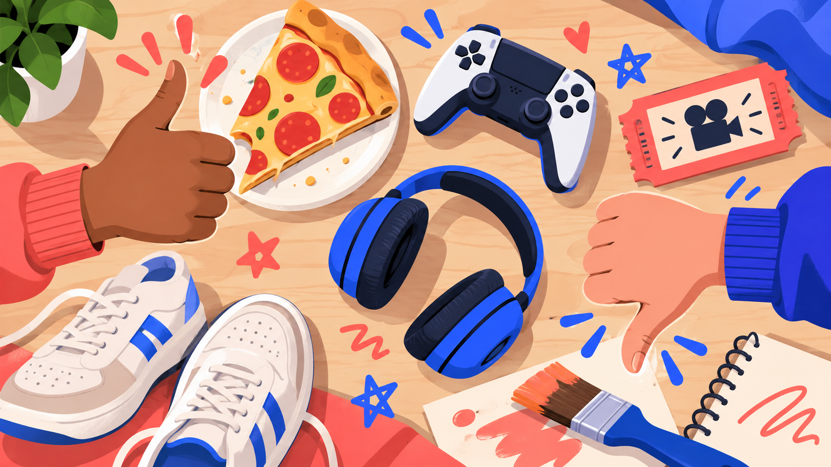 Everyday things to rate with friends
