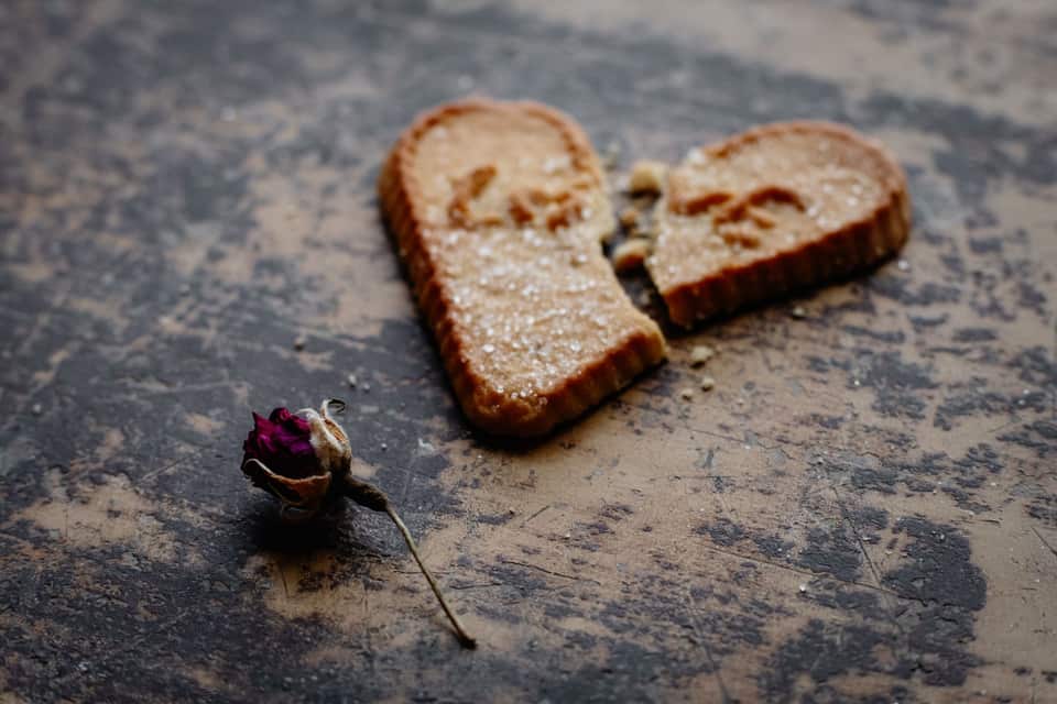 A broken biscuit