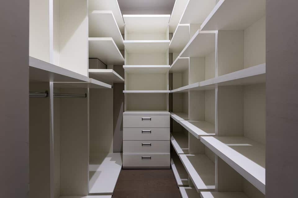An empty snack cupboard