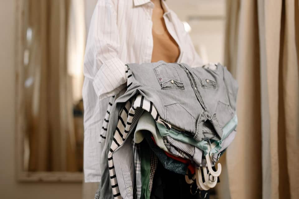 Borrowed clothes being damaged